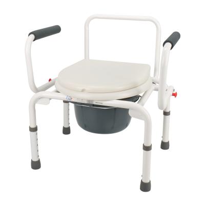 FZK-4088 COMMODE CHAIR WITH FOLDING HANDRAILS